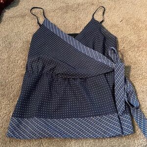 Banana Republic Blue Tie Tank